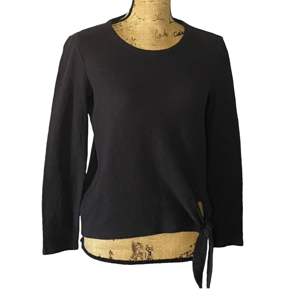 MADEWELL Long Sleeve Side-Tie Top Size Small